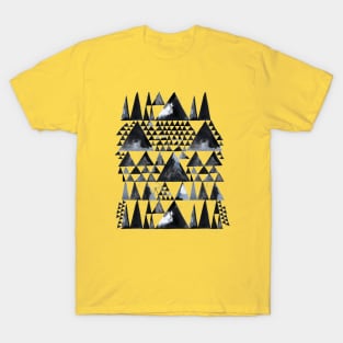 Geo Scandi Black Triangles T-Shirt